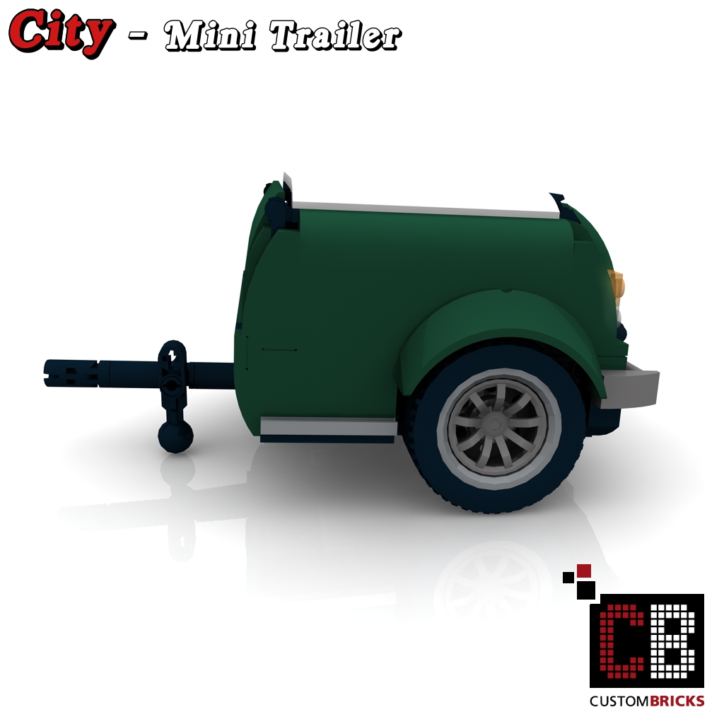 Custombricks De Lego Custom Moc City Caravan Trailer