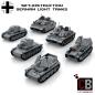 Preview: Custom WW2 german Tank Set 2 - T35, T38, Marder, Wespe, Stug 3A and 3G