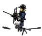 Preview: CustomBricks Figure SWAT with Weapen made of LEGO bricks