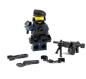 Preview: Custom Figur Spezialeinheit SWAT aus LEGO® Teilen mit Custom Zubehör Cap und Waffe