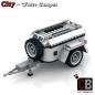 Preview: Luggage trailer for 10295 - white - made of LEGO® bricks