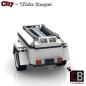 Preview: Luggage trailer for 10295 - white - made of LEGO® bricks