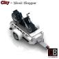 Preview: Black Chopper for 10295 - made of LEGO® bricks