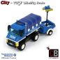 Preview: THW vehicle with light trailer made of LEGO® bricks