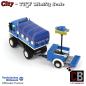 Preview: THW vehicle with light trailer made of LEGO® bricks