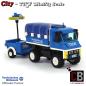 Preview: THW vehicle with light trailer made of LEGO® bricks