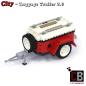 Preview: Luggage trailer 2.0 T1 10220 - Red - made of LEGO® bricks