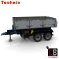 Preview: CUSTOM trailer 2-axle with tipping function - grey