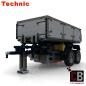Preview: CUSTOM trailer 2-axle with tipping function - grey