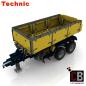Preview: Custom 42043 trailer 2-axle with tipping function - yellow