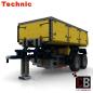 Preview: Custom 42043 trailer 2-axle with tipping function - yellow