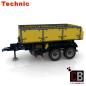 Preview: Custom 42043 trailer 2-axle with tipping function - yellow