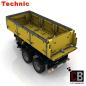 Preview: Custom 42043 trailer 2-axle with tipping function - yellow
