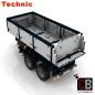 Preview: Custom LKW 42043 Anhänger 2-Achser mit Kippfunktion - weiß