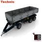 Preview: Custom 42043 trailer with tipping function - grey