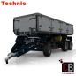 Preview: Custom 42043 trailer with tipping function - grey