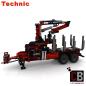 Preview: Custom 42054 2-axle trailer with forestry crane