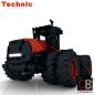 Preview: Custom RC großer roter Traktor