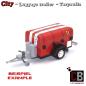 Preview: Custom City tarpaulin - red with stripes + decals