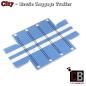 Preview: Luggage trailer with tarpaulin - blue - made of LEGO® bricks