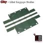 Preview: Luggage trailer Mini with tarpaulin - green - made of LEGO® bricks