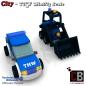 Preview: Custom THW Modell - Minibagger mit Personenkraftwagen