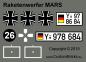 Preview: Custom Sticker Bundeswehr Raketenwerfer MARS