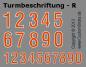 Preview: Custom Sticker Turmbeschriftung - rot