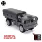 Preview: Custom WW2 tarpaulin grey without emblem GR