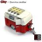 Preview: Caravan trailer 1-axle for 10220 made of LEGO® bricks