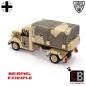 Preview: Custom WW2 tarpaulin dark tan camo with emblem