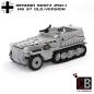 Preview: CUSTOM WW2 SdKfz 250-1 - Old Version mit Soldat aus LEGO® Steinen