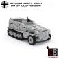 Preview: CUSTOM WW2 SdKfz 250-1 - Old Version mit Soldat aus LEGO® Steinen