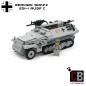 Preview: CUSTOM WW2 SdKfz 251-1 Ausf.C mit Soldat aus LEGO® Steinen