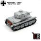 Preview: CUSTOM WW2 Tank 38T with Soldier made of LEGO® bricks