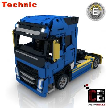 Custom RC 4x2 Truck - Blue Panda