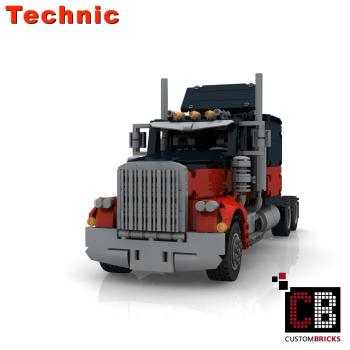 Custom 42128 Long Haul Truck - red