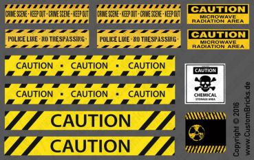 Custom Sticker - Absperrung