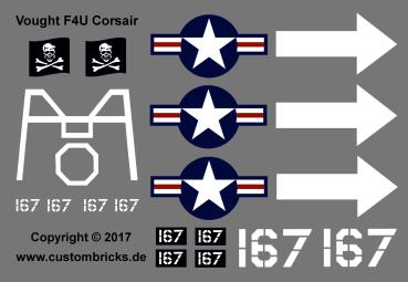 Custom Sticker WW2 Vought F4U Corsair - 167