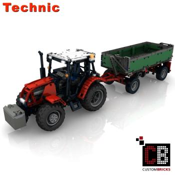 Custom 4x4 RC Traktor 8063 mod + Anhänger