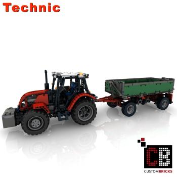 Custom 4x4 RC Traktor 8063 mod + Anhänger