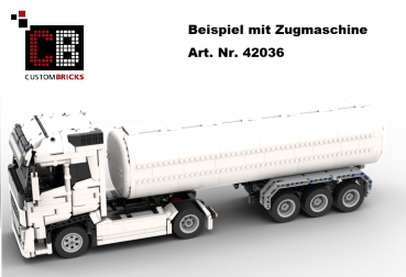 Custom white gas trailer