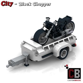 Black Chopper for 10295 - made of LEGO® bricks