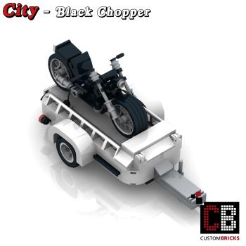 Black Chopper for 10295 - made of LEGO® bricks