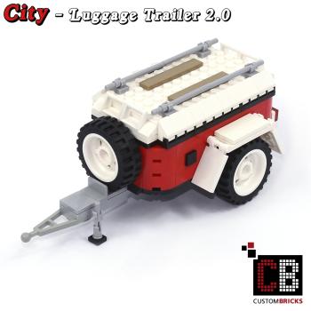 Luggage trailer 2.0 T1 10220 - white - made of LEGO® bricks