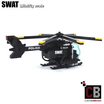 SWAT Hubschrauber - MH-6 Little Bird aus LEGO® Steinen
