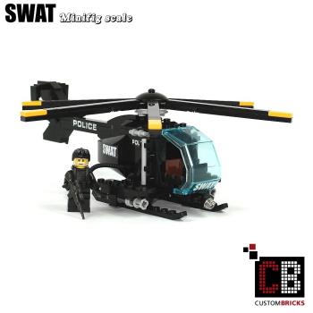 SWAT Hubschrauber - MH-6 Little Bird aus LEGO® Steinen