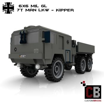 Custom Bundeswehr 7t MAN mil gl 6x6 Tipper - gray