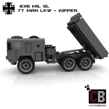 Custom Bundeswehr 7t MAN mil gl 6x6 Tipper - gray