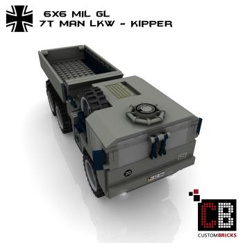 Custom Bundeswehr 7t MAN mil gl 6x6 Tipper - gray